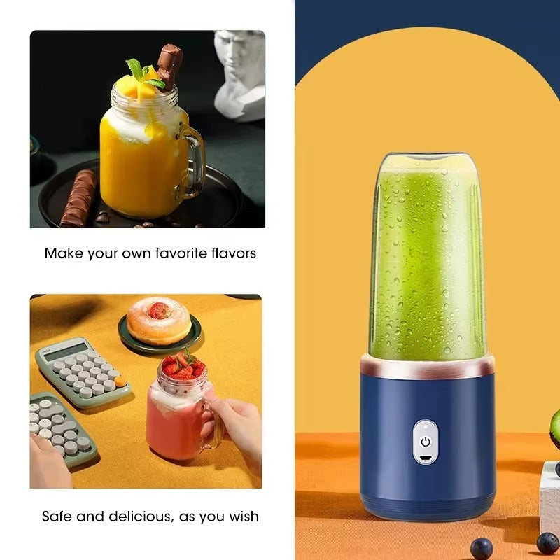 Portable USB Rechargeable Personal Blender – Smoothie & Shake Maker with Travel Cup